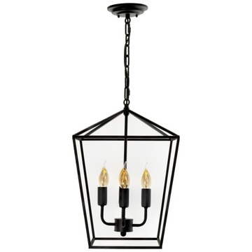 Lampa GENTLE Industrialna Klatka S CZARNA