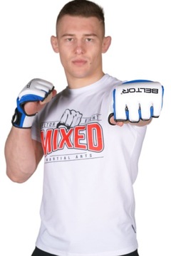 ТРЕНИРОВОЧНЫЕ ПЕРЧАТКИ BELTOR MMA ONE НАТУРАЛЬНАЯ КОЖА XL + ЧЕХОЛ