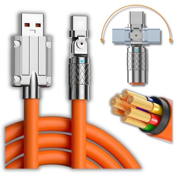 SUPERSZYBKI KABEL USB C 120W ŁADOWARKA DO SAMSUNG 1,2M MOCNY SZYBKI PRZEWÓD