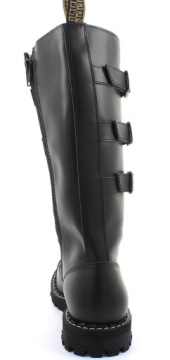 ЧЕРНЫЕ СТАЛЬНЫЕ ПИРАМИДЫ БОТИНКИ С 20 ОТВЕРСТИЯМИ 36