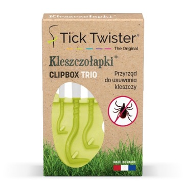 Tick Twister KLESZCZOŁAPKI HACZYKI DO USUWANIA KLESZCZY BRELOK ZIELONY