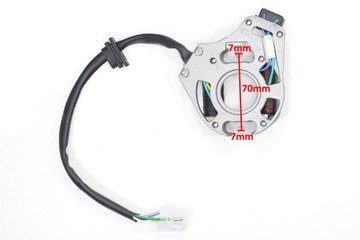 УСТРОЙСТВО ЗАЖИГАНИЯ СТАТОР ATV 110/125 2 КАТУШКИ 5 КАБЕЛЕЙ TZ ГОРИЗОНТАЛЬНЫЙ ДВИГАТЕЛЬ С МАРКИРОВКОЙ