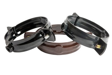 крючок, держатель желоба, передний желоб, ПВХ, 75мм, ЧЕРНЫЙ