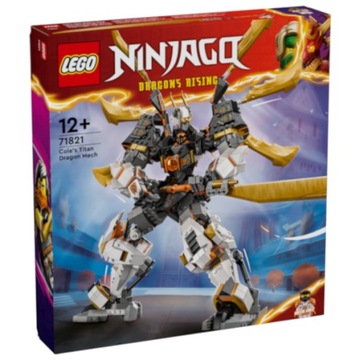 Klocki LEGO Ninjago 71821 Tytanowy smok-mech Cole'a 12+ (Elementy: 1055)