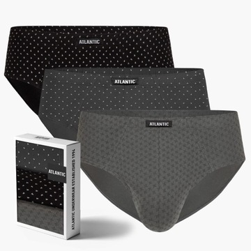 Slipy męskie majtki ATLANTIC 100% bawełniane classic 101 klasyczne *3XL