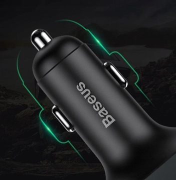 FM-передатчик Bluetooth, зарядное устройство MP3, 2 порта USB BASEUS