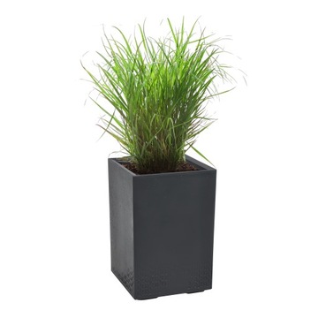 ЦВЕТОЧНЫЙ ГОРШОК ЦВЕТОЧНЫЙ ГОРШОК ЧАШКА ВЫСОКАЯ БОЛЬШАЯ КАРО АНТРАЦИТ 40x40x60см