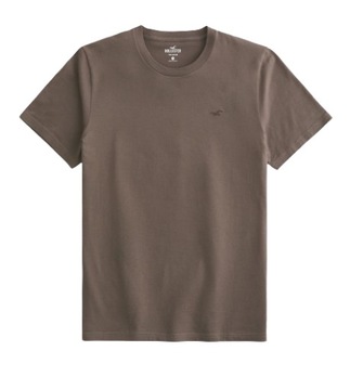 t-shirt HOLLISTER Abercrombie&Fitch koszulka L brązowa
