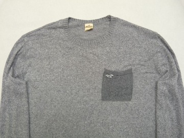HOLLISTER męski szary bawełniany sweter O-Neck XL