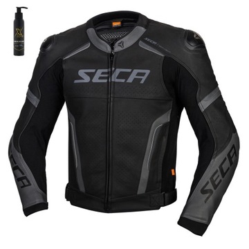 Kurtka Skórzana Motocyklowa Seca Hooligan BLACK CZARNA Rozmiar 50 GRATIS
