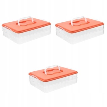 3PCS Kitchen Dumpling Organizator lodówki