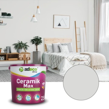 Farba do ścian zmywalna POPIELATY 2.5L
