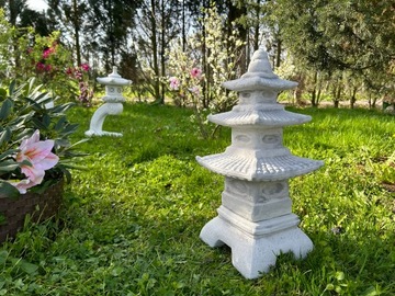 БЕТОННАЯ САДОВАЯ ФИГУРКА - ЯПОНСКАЯ ПАГОДА НА ОСНОВАНИИ