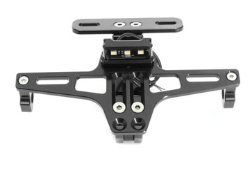 UCHWYT MOCOWANIE DO TABLICY REJESTRACYJNEJ MOTOCYKLA PODŚWIETLENIE