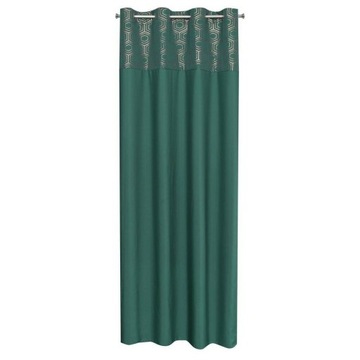 Zasłona 140x250 Dafne Zielona Złota
