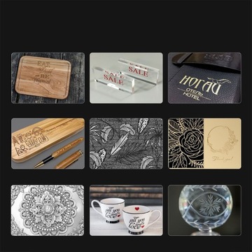 Лазерный гравер мощностью 5 Вт 10000 мм/мин 0,05x0,07 мм 410x400 мм 8 мм Mecpow X3