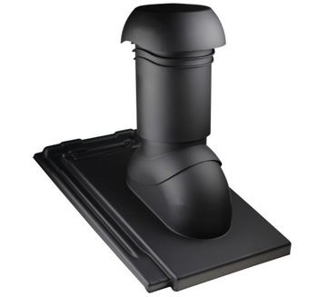 Вентиляционный дымоход IVT Fi 125 мм для черепицы KORAMIC ALEGRA 9, ALEGRA 12