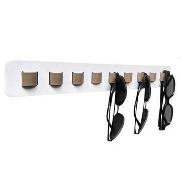 Деревянный органайзер для хранения солнцезащитных очков Галстуки-бабочки, белый