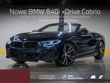 BMW Seria 8 II Coupe Facelifting 3.0 840i 333KM 2025 BMW Seria 8 840i xDrive Cabrio 333 KM - Kamera 360 - Ostatnie Sztuki w Pol