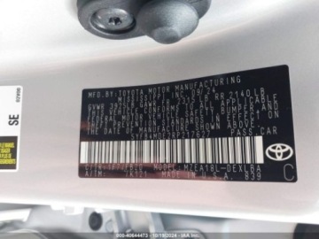 Toyota 2024 Toyota Inny 2024 Toyota Corolla LE CVT (Natl) 2.0 Benzyna 169KM, zdjęcie 8