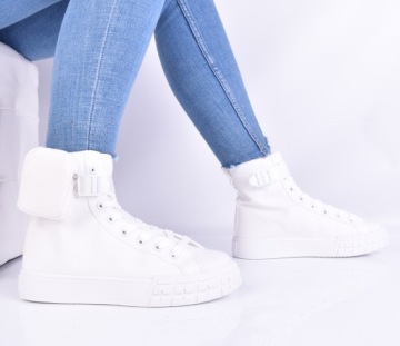 ВЫСОКИЕ ЖЕНСКИЕ КРОССОВКИ НА ПЛАТФОРМЕ С СУМКОЙ