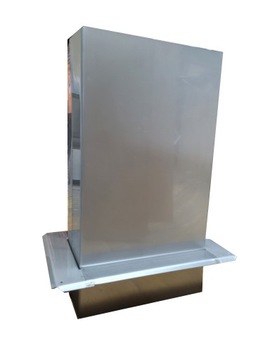 PRZEDŁUŻKA KOMINA PROSTOKĄTNA 14/27 cm / 50cm