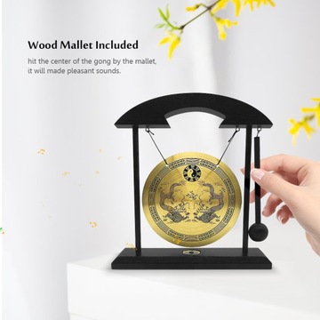 Мини-настольный гонг-настольный ударный колокольчик ветра