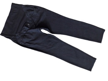 THE DENIM CZARNE CIĄŻOWE JEANSY RURKI R. XXXL