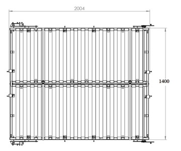 КАРКАС КРОВАТИ В ШКАФЕ, ПОЛУКРОВАТЬ 140X200