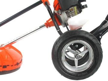 БЕНЗИНОВАЯ ЩЕТКА МАСЛЯНАЯ НА КОЛЕСАХ КОСИЛКА СТРИММЕР ТЕЛЕЖКА БРИММЕРЫ 5,2 л.с.