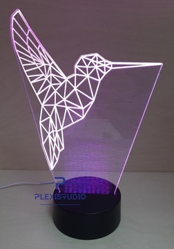 3D СВЕТОДИОДНЫЙ НОЧНИК HUMLIBBER МНОГОЦВЕТНЫЙ USB-ПУЛЬТ ДУ