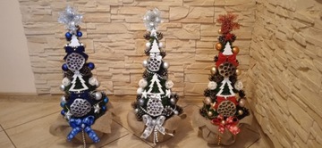 ШИШКА в цветочном горшке, украшенная и украшенная елочкой, 45 СМ