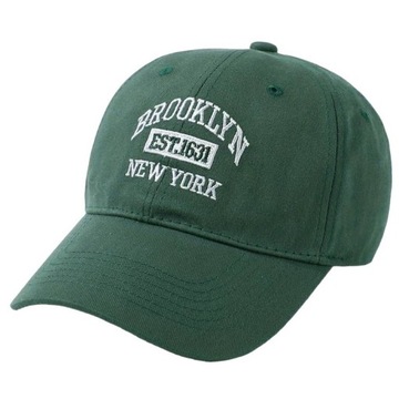 CZAPKA Z DASZKIEM ZIELONA Army Green MĘSKA Damska BEJSBOLÓWKA Regulowana