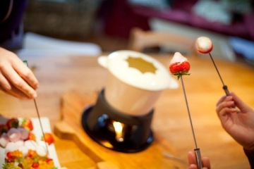 Набор для фондю MasterClass, чугунный, эмалированный, кремовый