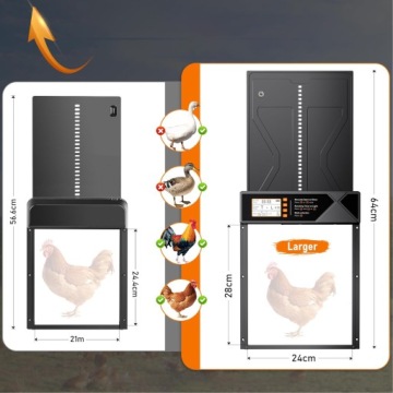 АВТОМАТИЧЕСКАЯ ДВЕРЬ ПТИЧНИКА С ДАТЧИКОМ СВЕТА ПРИВЕЛО ДИСПЛЕЙ ДИСТАНЦИОННОГО УПРАВЛЕНИЯ