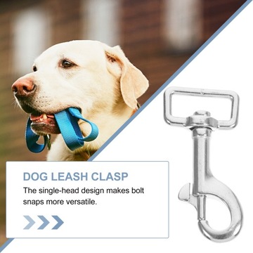 ЗАЩЕЛКА С ОДИНАРНЫМ КРЮЧКОМ ДЛЯ ПОВОДКА ДЛЯ СОБАКЫ ПРОЧНЫЙ ПОВОДОК