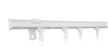 Karnisz sufitowy pojedynczy SZYNA SUFITOWA ŚCIENNA ALUMINIOWA biała 320 cm