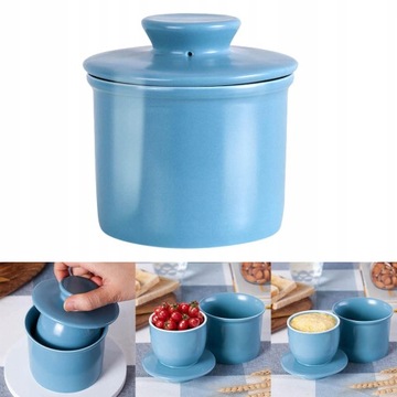 Фарфоровая емкость для масла с крышкой для воды.