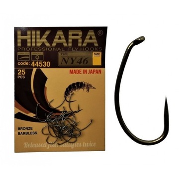 Traper h.haczyk muchowy NY46 barbless nr 16 25szt