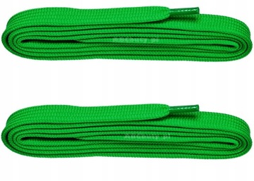 ZIELONE 7 MM SZNURÓWKI DO BUTÓW SPORTOWYCH 140 cm