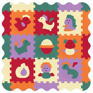 Дымчатый пенопластовый коврик