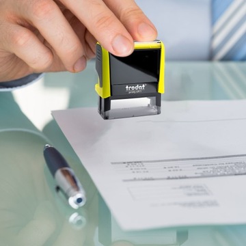 TRODAT STAMP 4911 ДЛЯ 4-СТРООЧНОГО ДИЗАЙНА КОРПОРАТИВНОГО ЛИЧНОГО ОФИСА + ЛАСТИК