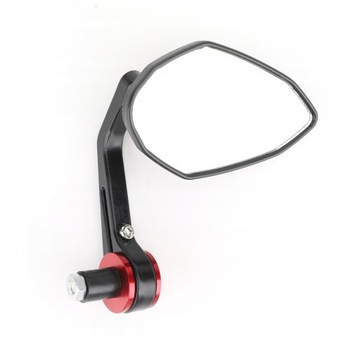 Czerwone uniwersalne lusterka motocyklowe 22mm