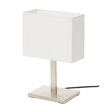 IKEA TOMELILLA Lampa stołowa, niklowano/biały36 cm