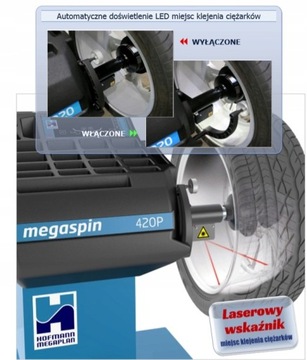 WYWAŻARKA DO KÓŁ HOFMANN MEGASPIN 820P LASER
