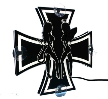 Tabliczka podświetlana krzyż 418_Laseczki LOGO TIR