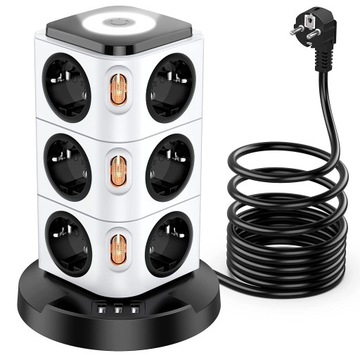 Listwa zasilająca z USB, piękny disagn 12
