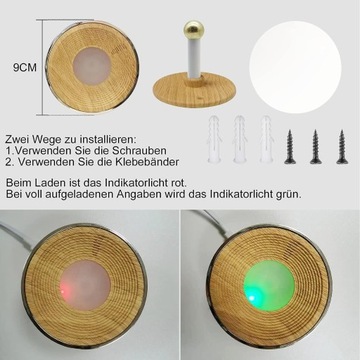 МАГНИТНАЯ СВЕТОДИОДНАЯ ЛАМПА RGB 360 ПУЛЬТ USB MLOQI