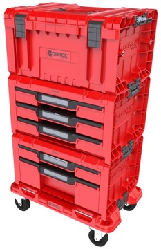 КОМПЛЕКТ ЯЩИКОВ ДЛЯ МАСТЕРСКОЙ Qbrick System PRO RED, 4 ЯЩИКА