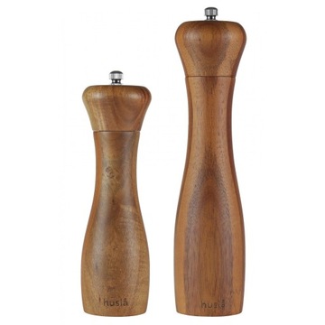 Zestaw młynków do pieprzu i soli HUSLA